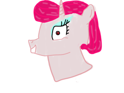 Size: 1400x1050 | Tagged: safe, derpibooru import, oc, oc only, pony, unicorn, 1000 hours in ms paint, eyeshadow, insanity, solo