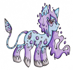 Size: 2353x2257 | Tagged: safe, artist:loyal-to-my-hate, derpibooru import, oc, oc only, earth pony, original species, augmented tail, lava lamp, solo