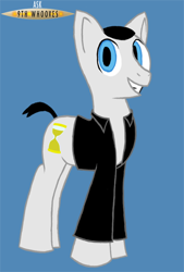 Size: 382x566 | Tagged: safe, artist:sonuw, derpibooru import, doctor who, ninth doctor, ponified, solo