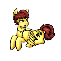 Size: 720x720 | Tagged: safe, artist:deyogee, derpibooru import, achievement hunter, michael jones, ponified, rooster teeth, solo