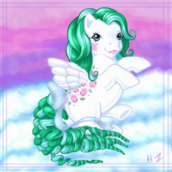 Size: 450x450 | Tagged: safe, artist:hollowzero, derpibooru import, pegasus, pony, g1, cloud, cloudy, solo