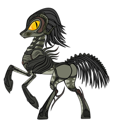 Size: 2000x2000 | Tagged: safe, derpibooru import, oc, oc only, alien, hybrid, pony, biomechanoid, crossover, giger, h.r. giger, sil, solo, species