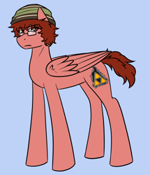 Size: 758x881 | Tagged: safe, artist:modof10th, derpibooru import, achievement hunter, glasses, michael jones, ponified, rooster teeth, solo