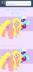 Size: 700x1520 | Tagged: safe, artist:naomiknight17, derpibooru import, photo finish, oc, oc:typhoon, ask, askthesixelementals, tumblr, wind