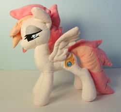 Size: 1500x1391 | Tagged: safe, artist:yukamina-plushies, derpibooru import, oc, oc only, pegasus, pony, bedroom eyes, flame blitzer, irl, photo, plushie, solo