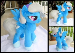 Size: 1060x753 | Tagged: safe, artist:fireflytwinkletoes, derpibooru import, oc, oc only, pegasus, pony, irl, misty picnic, photo, plushie, toy