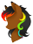 Size: 186x247 | Tagged: safe, artist:haventide, derpibooru import, oc, oc only, pony, bust, female, mare, rainbow hair, solo, spectrum splash