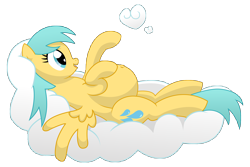 Size: 14400x9600 | Tagged: safe, artist:xniclord789x, derpibooru import, sunshower raindrops, pegasus, pony, absurd resolution, belly button, cloud, cutie mark, female, heart, hooves, lying down, lying on a cloud, mare, on a cloud, on back, open mouth, pregnant, simple background, solo, transparent background, wings