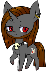 Size: 463x710 | Tagged: safe, artist:ponymonster, derpibooru import, oc, oc only, oc:sulphur bane, pony, unicorn, beard, earring, necklace, simple background, solo, transparent background