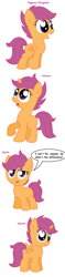 Size: 936x3944 | Tagged: safe, artist:pupster0071, derpibooru import, scootaloo, alicorn, earth pony, pony, unicorn, alicornified, all pony races, cute, cutealoo, frown, grin, looking at you, looking up, open mouth, race swap, raised hoof, scootacorn, scootaloo can't fly, simple background, smiling, squee, surprised, unamused, unicorn scootaloo, weapons-grade cute, white background, wide eyes