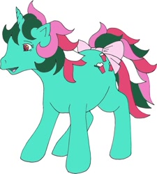 Size: 578x643 | Tagged: safe, artist:felflowne, derpibooru import, fizzy, twinkle eyed pony, g1, solo