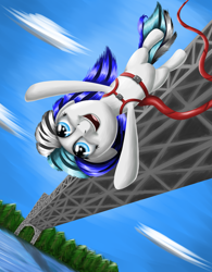 Size: 1500x1920 | Tagged: safe, artist:polex, derpibooru import, oc, oc only, bungee jumping, freedom, solo