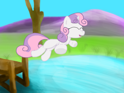 Size: 1032x774 | Tagged: safe, artist:fuzzyfox11, derpibooru import, sweetie belle, pony, unicorn, female, filly, solo