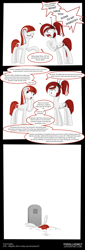 Size: 1024x3000 | Tagged: safe, artist:parallaxmlp, derpibooru import, earth pony, pegasus, pony, comic, google, google plus drama, google+, grave, gravestone, implied death, implied murder, ponified, youtube