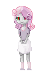 Size: 324x480 | Tagged: safe, artist:rizzych, derpibooru import, sweetie belle, sweetie bot, human, humanized, pixel art, simple background, solo, transparent background