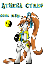Size: 1240x1731 | Tagged: safe, artist:fourze-pony, derpibooru import, earth pony, pony, ace attorney, athena cykes, attorney, clothes, concept art, crossover, female, mare, ponified, solo