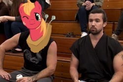 Size: 630x420 | Tagged: safe, derpibooru import, big macintosh, earth pony, pony, country mac, it's always sunny, it's always sunny in philadelphia, mac, male, rob mcelhenney, ronald macdonald, sean william scott, stallion