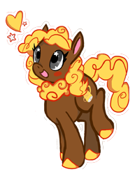 Size: 989x1280 | Tagged: safe, artist:geekoflove, derpibooru import, oc, oc only, oc:kaybee, earth pony, pony, female, heart, mare, solo