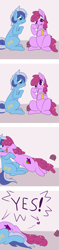 Size: 780x3292 | Tagged: safe, artist:skoon, derpibooru import, berry punch, berryshine, minuette, ask, ask berry punch, berrygate, bracelet, female, lesbian, marriage proposal, pounce, ring, shipping, yes