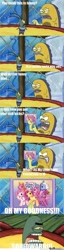 Size: 500x1963 | Tagged: safe, derpibooru import, g3, image macro, meme, obligatory pony, omg squidward, sheldon j. plankton, spongebob squarepants, squidward tentacles, the algae's always greener, tv meme