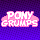 Size: 135x135 | Tagged: safe, artist:keno9988, derpibooru import, game grumps, pony grumps, purple, text