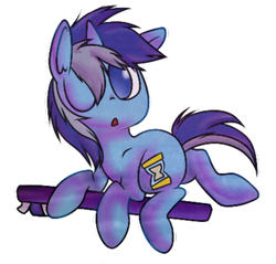 Size: 400x382 | Tagged: safe, artist:lunechapaillini, derpibooru import, minuette, solo, toothbrush