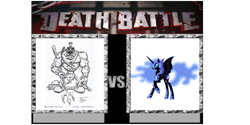 Size: 1240x618 | Tagged: safe, derpibooru import, nightmare moon, crash bandicoot, crash bandicoot 3, crash bandicoot warped, death battle, thylacine, tiny tiger