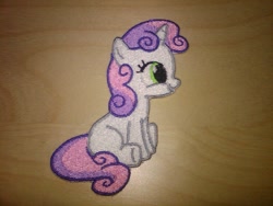 Size: 1024x768 | Tagged: safe, artist:ethepony, derpibooru import, sweetie belle, embroidery, patch