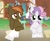 Size: 3690x3000 | Tagged: safe, artist:krystalderpx3, derpibooru import, button mash, sweetie belle, :3, female, homework, male, pencil, shipping, straight, sweetiemash