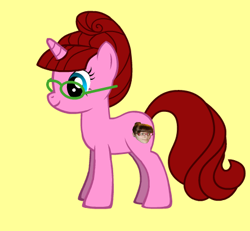Size: 444x411 | Tagged: safe, derpibooru import, oc, oc only, human, pony, unicorn, pony creator, famous, female, ginny, glasses, mare, ponified, solo