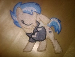 Size: 1024x768 | Tagged: safe, artist:ethepony, derpibooru import, strike, embroidery, patch