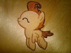 Size: 1024x768 | Tagged: safe, artist:ethepony, derpibooru import, pound cake, embroidery, patch