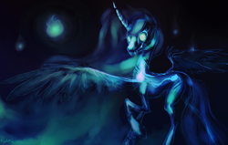 Size: 1100x700 | Tagged: safe, artist:heilos, derpibooru import, oc, oc only, alicorn, ghost, ghost pony, pony, alicorn oc, solo