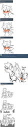 Size: 1000x4462 | Tagged: safe, artist:imspainter, derpibooru import, oc, oc only, pegasus, pony, unicorn, ask, blushing, clothes, crowd, crying, hoodie, imminent rape, male, stallion, sweat, sweatshirt, tumblr