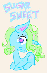 Size: 453x700 | Tagged: dead source, safe, artist:cassettepunk, derpibooru import, oc, oc only, pony, unicorn, female, mare, prone, simple background, solo, wavy mouth