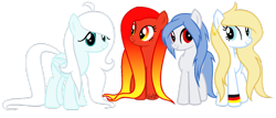 Size: 1024x437 | Tagged: safe, artist:katze2012, derpibooru import, oc, oc only, earth pony, pegasus, pony