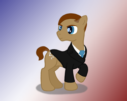 Size: 1000x800 | Tagged: artist needed, safe, derpibooru import, earth pony, pony, american presidents, calvin coolidge, clothes, necktie, ponified, solo, suit