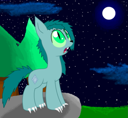 Size: 933x857 | Tagged: safe, artist:vetorhuskysamuria, derpibooru import, oc, oc only, hengstwolf, werewolf, moon, solo