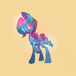 Size: 500x500 | Tagged: safe, artist:syntactics, derpibooru import, oc, oc only, alicorn, pony, alicorn oc, dark skies, heterochromia, solo