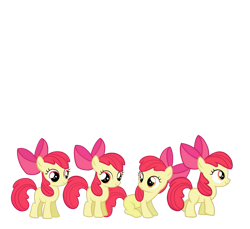 Size: 1091x1000 | Tagged: safe, derpibooru import, apple bloom, earth pony, pony, female, filly, meiosis, sitting, wat