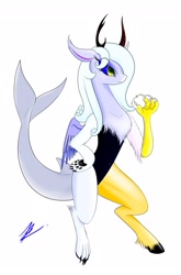 Size: 2040x3100 | Tagged: safe, artist:bludraconoid, derpibooru import, oc, oc only, draconequus, draconequus oc, solo