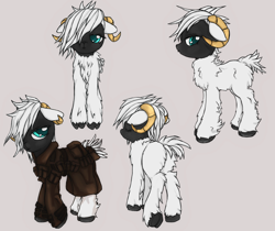 Size: 2950x2473 | Tagged: safe, artist:darkstylerz, oc, oc only, oc:toshia meep, sheep, fallout equestria, clothes, ewe, trader