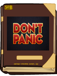 Size: 600x800 | Tagged: safe, derpibooru import, barely pony related, book, book cover, book cover meme, don't panic, exploitable meme, hitchhiker's guide to the galaxy, meme