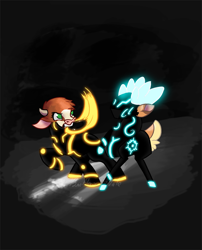 Size: 728x900 | Tagged: safe, artist:alorix, arizona cow, velvet reindeer, cow, deer, reindeer, them's fightin' herds, community related, female, lesbian, rinzler, shipping, tron, velvezona, velvezona daily