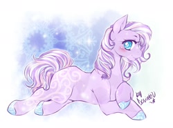 Size: 1250x924 | Tagged: safe, artist:chocoberrylollipop, derpibooru import, oc, oc only, oc:diamantina, crystal pony, pony, solo