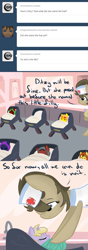 Size: 565x1601 | Tagged: safe, artist:lilliesinthegarden, derpibooru import, apple bloom, dinky hooves, pony, baby, baby pony, bed, comic, cute, foal, hospital, newborn, nurse, nurse turner, sleeping, tumblr