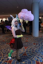 Size: 3168x4752 | Tagged: artist needed, safe, derpibooru import, discord, eris, human, cloud, convention, cosplay, cotton candy cloud, dragoncon, dragoncon 2013, irl, irl human, photo, rule 63