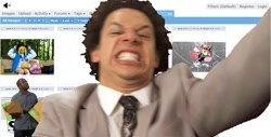 Size: 1265x641 | Tagged: safe, derpibooru import, barely pony related, derpibooru, eric andre, hannibal buress, the eric andre show