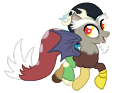 Size: 1063x805 | Tagged: safe, artist:serhalu, derpibooru import, discord, pony, ponified, solo, species swap