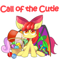 Size: 1000x1000 | Tagged: safe, artist:30clock, derpibooru import, apple bloom, scootaloo, sweetie belle, call of the cutie, :c, adorabloom, ball, cute, cutie mark crusaders, looking at you, pixiv, roller skates, sad, scene interpretation, sitting, solo